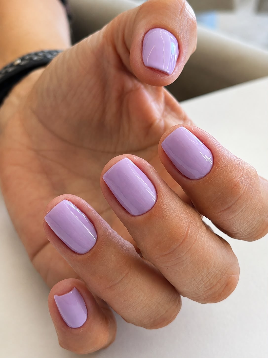 Resultado real de manicure tradicional no Espaço Delma Viana em Atibaia